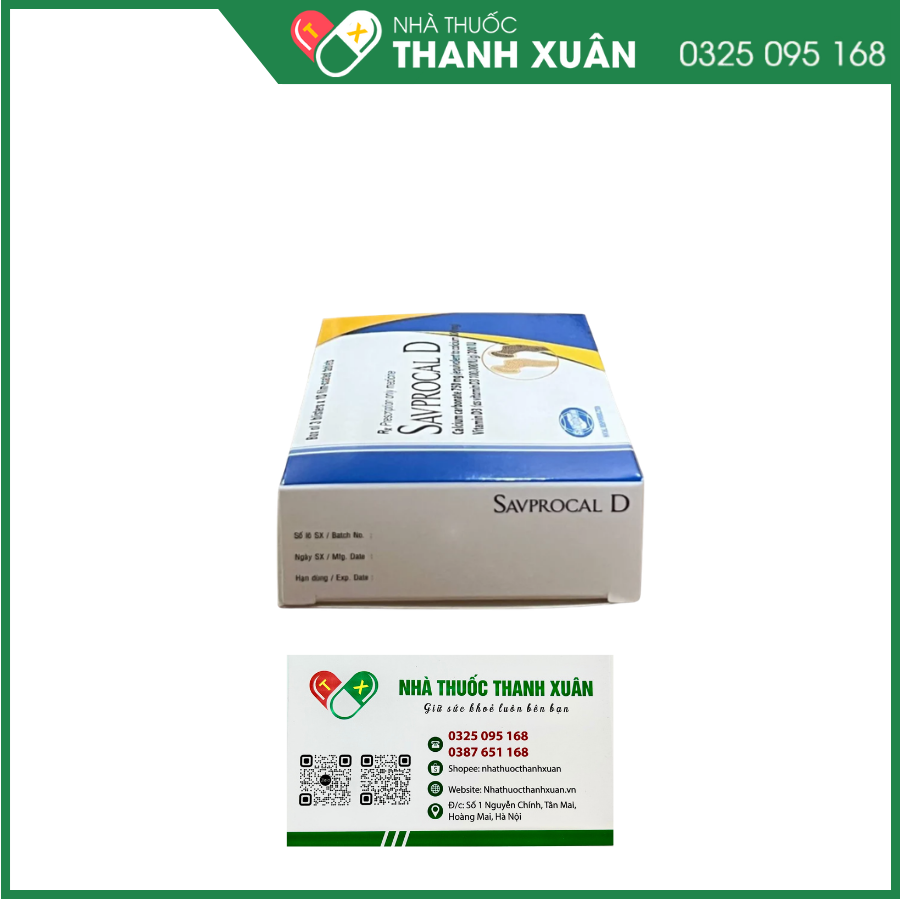 Savprocal D hỗ trợ điều trị đặc hiệu bệnh loãng xương